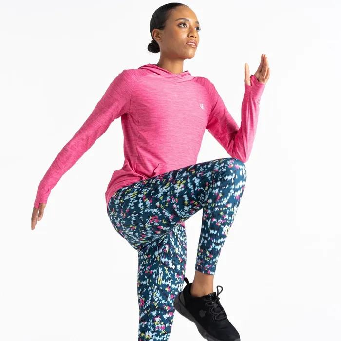 Dare 2b Hoodies and Sweatshirts Sprint City Lightweight Hoodie Pure Pink Marl 8211 Women