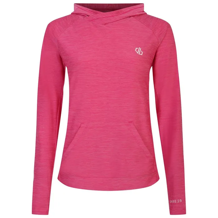 Dare 2b Hoodies and Sweatshirts Sprint City Lightweight Hoodie Pure Pink Marl 8211 Women