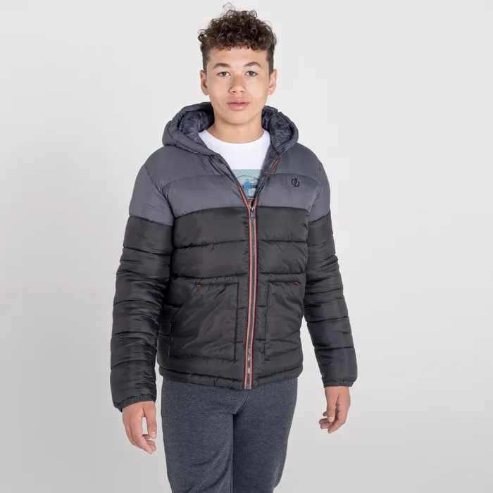 Dare 2b Insulated Jackets Boys039 Nothing To It Waterproof Insulated Jacket Black Ebony Grey 8211 Kids Dare 2b Insulated Jackets Boys039 Nothing To It Waterproof Insulated Jacket Black Ebony Grey 8211 Kids