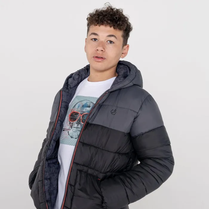 Dare 2b Insulated Jackets Boys039 Nothing To It Waterproof Insulated Jacket Black Ebony Grey 8211 Kids Dare 2b Insulated Jackets Boys039 Nothing To It Waterproof Insulated Jacket Black Ebony Grey 8211 Kids
