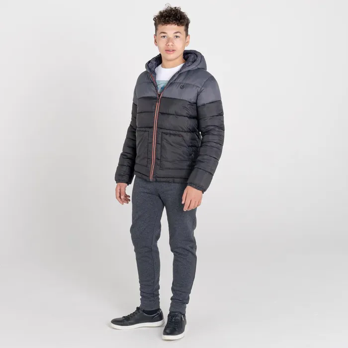 Dare 2b Insulated Jackets Boys039 Nothing To It Waterproof Insulated Jacket Black Ebony Grey 8211 Kids Dare 2b Insulated Jackets Boys039 Nothing To It Waterproof Insulated Jacket Black Ebony Grey 8211 Kids