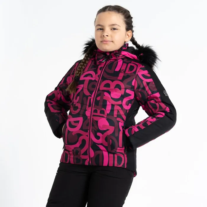 Dare 2b Insulated Jackets Ding Ski Jacket Pink Graffiti Print 8211 Kids