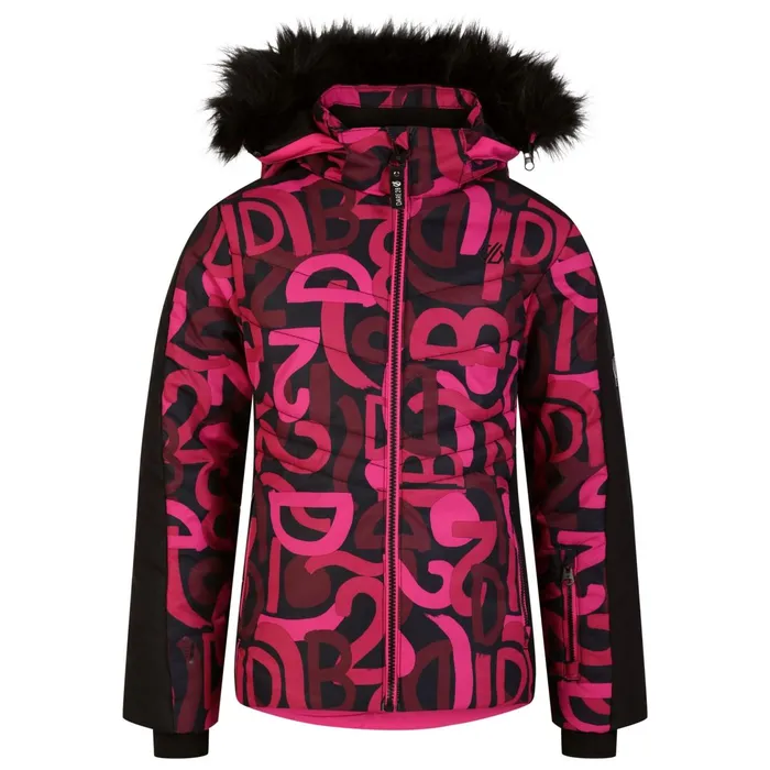 Dare 2b Insulated Jackets Ding Ski Jacket Pink Graffiti Print 8211 Kids