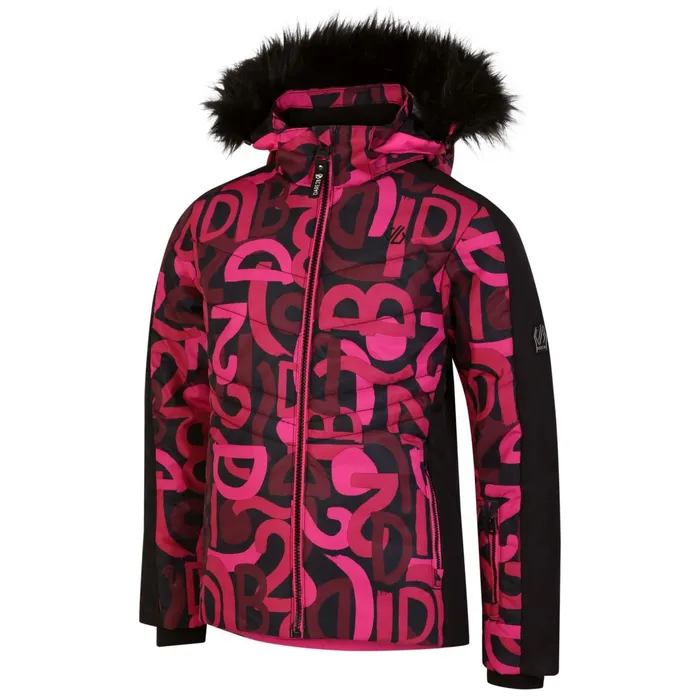 Dare 2b Insulated Jackets Ding Ski Jacket Pink Graffiti Print 8211 Kids