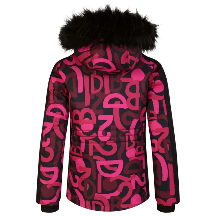 Dare 2b Insulated Jackets Ding Ski Jacket Pink Graffiti Print 8211 Kids