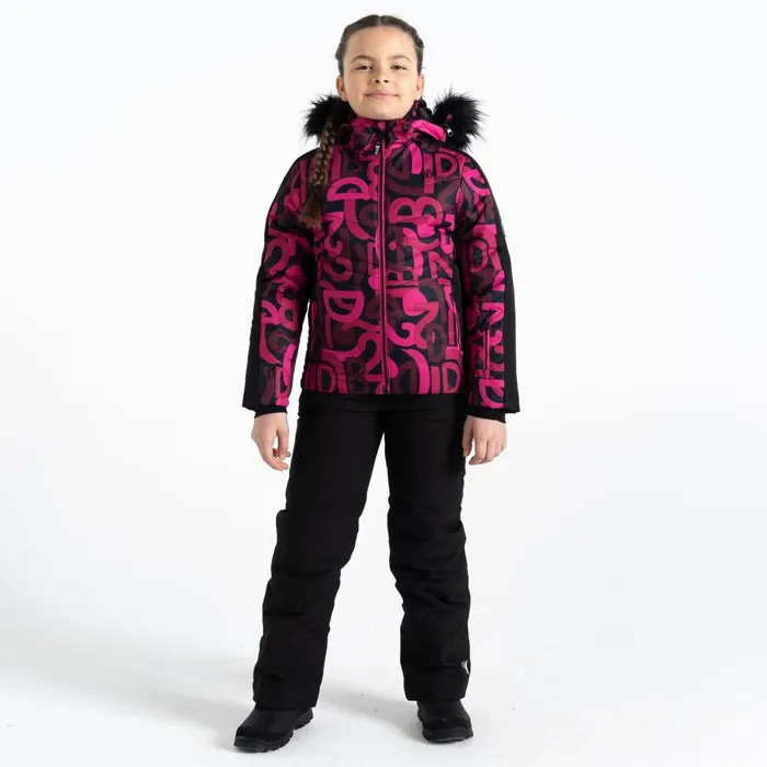 Dare 2b Insulated Jackets Ding Ski Jacket Pink Graffiti Print 8211 Kids