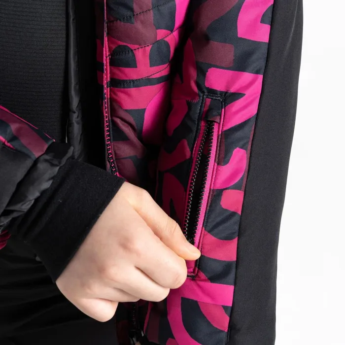 Dare 2b Insulated Jackets Ding Ski Jacket Pink Graffiti Print 8211 Kids