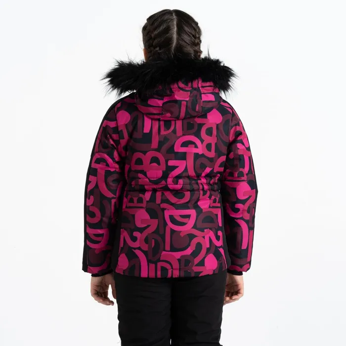 Dare 2b Insulated Jackets Ding Ski Jacket Pink Graffiti Print 8211 Kids