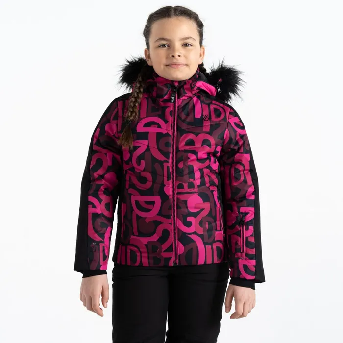 Dare 2b Insulated Jackets Ding Ski Jacket Pink Graffiti Print 8211 Kids