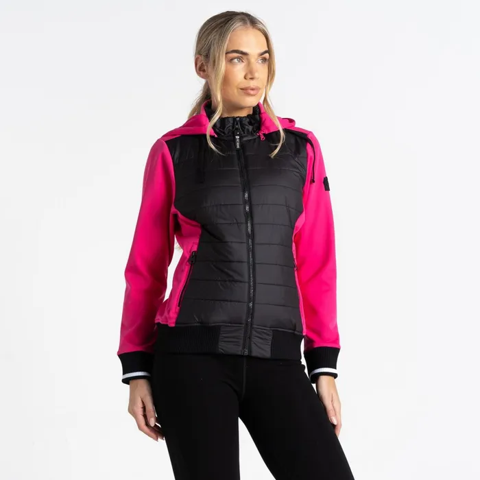 Dare 2b Insulated Jackets Fend Jacket BlackPure Pink 8211 Women