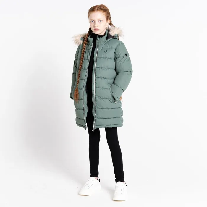 Dare 2b Insulated Jackets Girls039 Striking Ii Waterproof Jacket Duck Green 8211 Kids