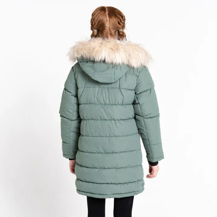 Dare 2b Insulated Jackets Girls039 Striking Ii Waterproof Jacket Duck Green 8211 Kids
