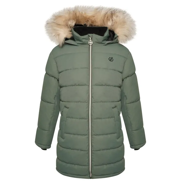 Dare 2b Insulated Jackets Girls039 Striking Ii Waterproof Jacket Duck Green 8211 Kids