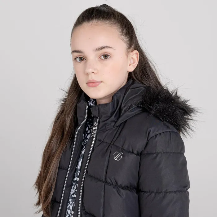 Dare 2b Insulated Jackets Girls039 Striking Waterproof Jacket Black 8211 Kids Dare 2b Insulated Jackets Girls039 Striking Waterproof Jacket Black 8211 Kids