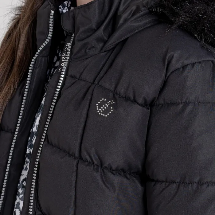 Dare 2b Insulated Jackets Girls039 Striking Waterproof Jacket Black 8211 Kids Dare 2b Insulated Jackets Girls039 Striking Waterproof Jacket Black 8211 Kids