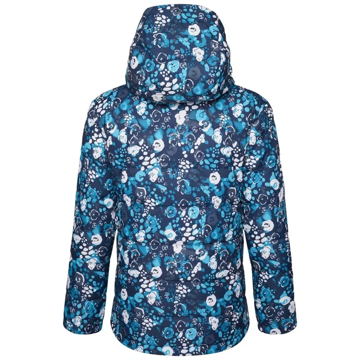 Dare 2b Insulated Jackets Girls039 Verdict Waterproof Insulated Ski Jacket Blue Floral Print 8211 Kids