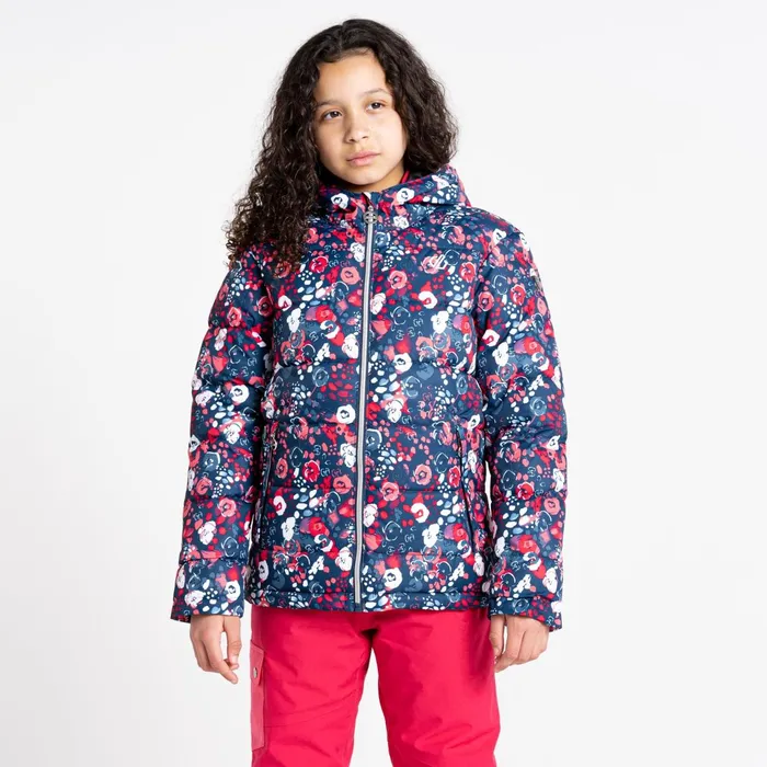 Dare 2b Insulated Jackets Girls039 Verdict Waterproof Insulated Ski Jacket Pink Floral Print 8211 Kids Dare 2b Insulated Jackets Girls039 Verdict Waterproof Insulated Ski Jacket Pink Floral Print 8211 Kids