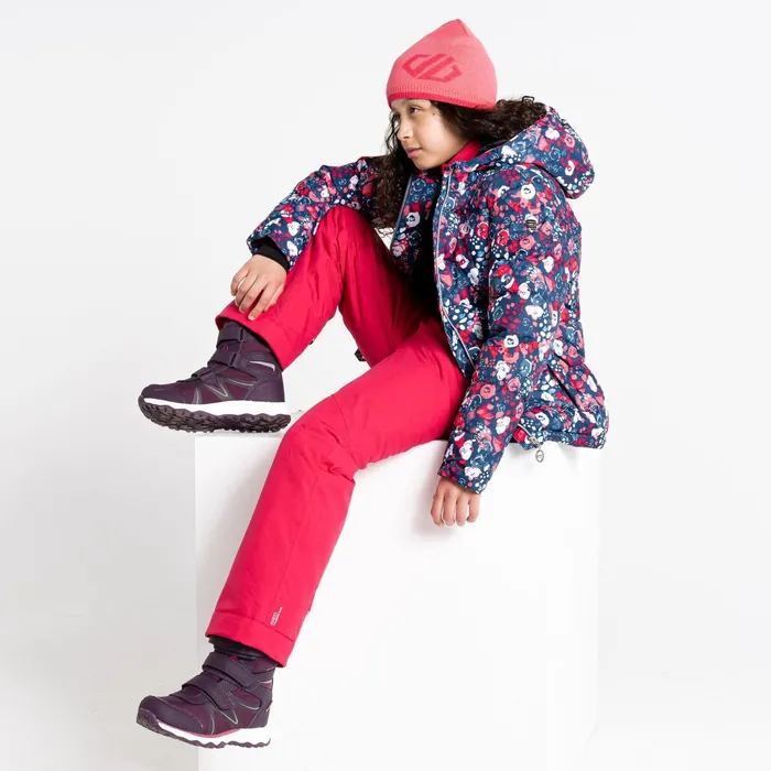 Dare 2b Insulated Jackets Girls039 Verdict Waterproof Insulated Ski Jacket Pink Floral Print 8211 Kids