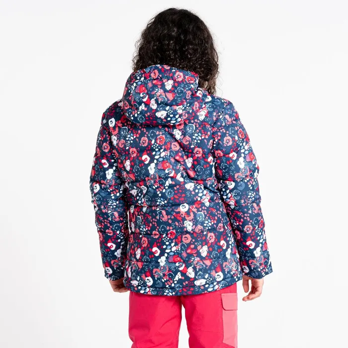 Dare 2b Insulated Jackets Girls039 Verdict Waterproof Insulated Ski Jacket Pink Floral Print 8211 Kids