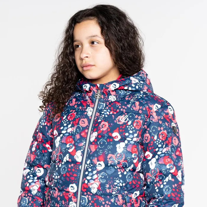 Dare 2b Insulated Jackets Girls039 Verdict Waterproof Insulated Ski Jacket Pink Floral Print 8211 Kids