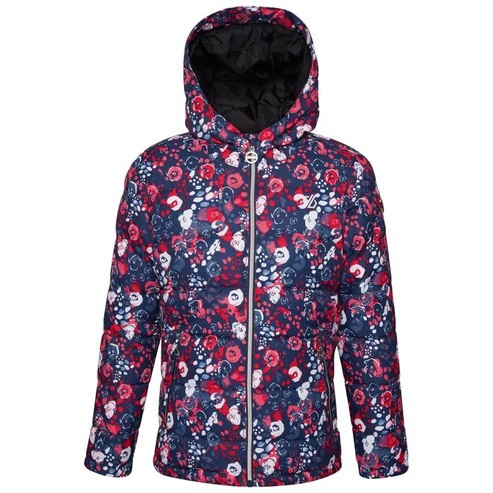 Dare 2b Insulated Jackets Girls039 Verdict Waterproof Insulated Ski Jacket Pink Floral Print 8211 Kids
