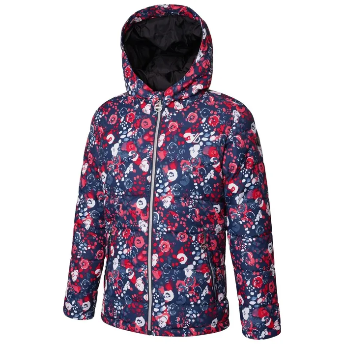 Dare 2b Insulated Jackets Girls039 Verdict Waterproof Insulated Ski Jacket Pink Floral Print 8211 Kids