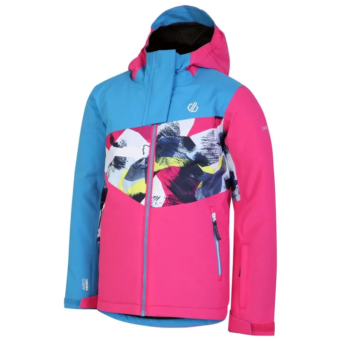 Dare 2b Insulated Jackets Humour Ii Ski Jacket Blue Pink Mountain Print 8211 Kids