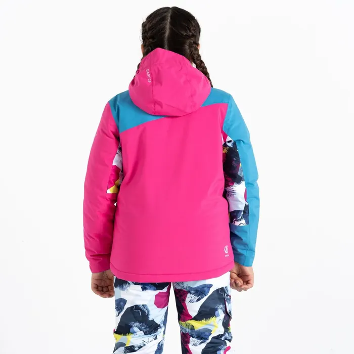 Dare 2b Insulated Jackets Humour Ii Ski Jacket Blue Pink Mountain Print 8211 Kids