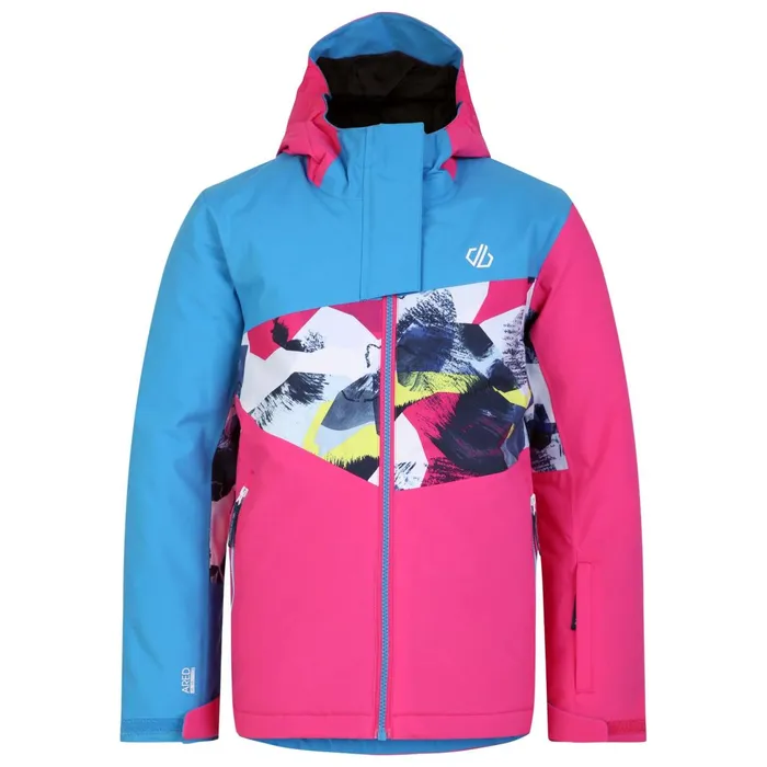 Dare 2b Insulated Jackets Humour Ii Ski Jacket Blue Pink Mountain Print 8211 Kids