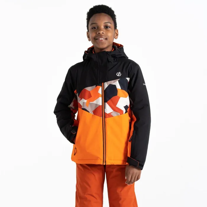 Dare 2b Insulated Jackets Humour Ii Ski Jacket Orange Black Camo 8211 Kids
