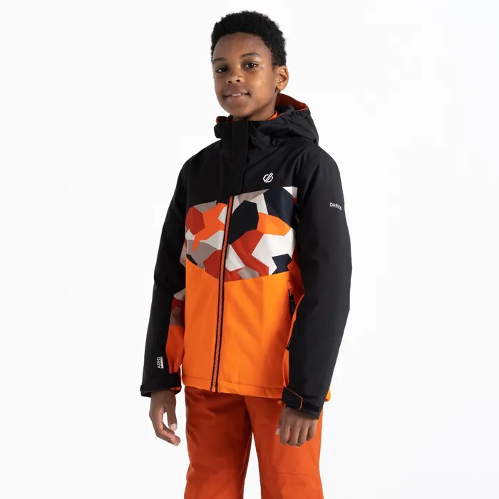 Dare 2b Insulated Jackets Humour Ii Ski Jacket Orange Black Camo 8211 Kids