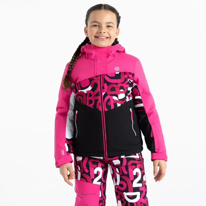 Dare 2b Insulated Jackets Humour Ii Ski Jacket Pink Graffiti Print 8211 Kids