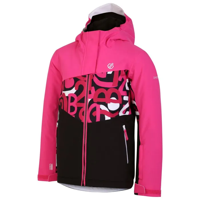Dare 2b Insulated Jackets Humour Ii Ski Jacket Pink Graffiti Print 8211 Kids