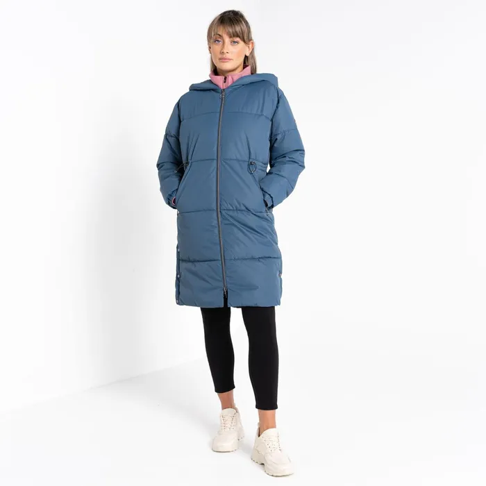 Dare 2b Insulated Jackets Indulgent Mid Length Padded Jacket Orion Grey 8211 Women