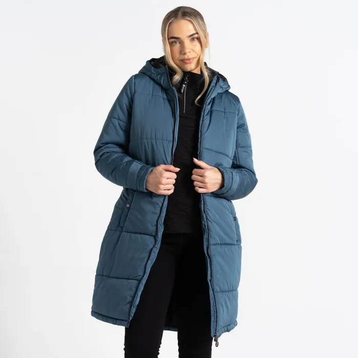 Dare 2b Insulated Jackets Reputable Ii Mid Length Padded Jacket Orion Grey 8211 Women