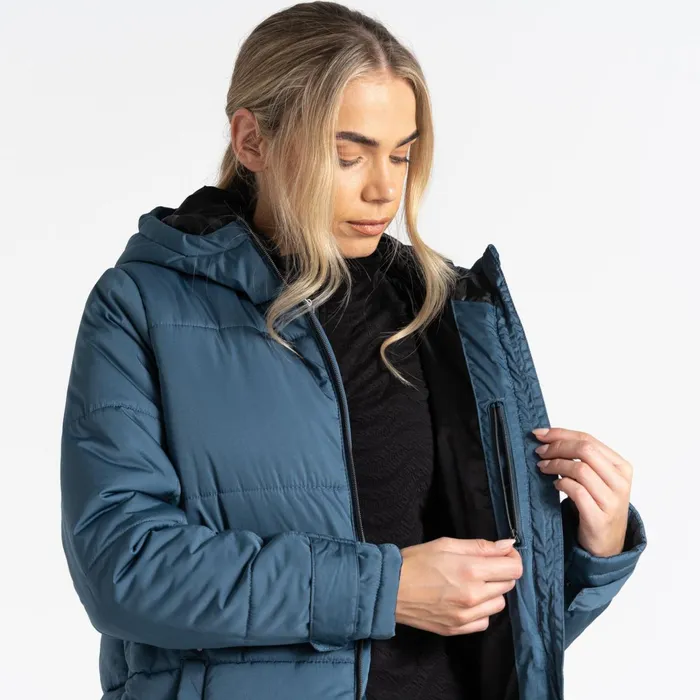 Dare 2b Insulated Jackets Reputable Ii Mid Length Padded Jacket Orion Grey 8211 Women