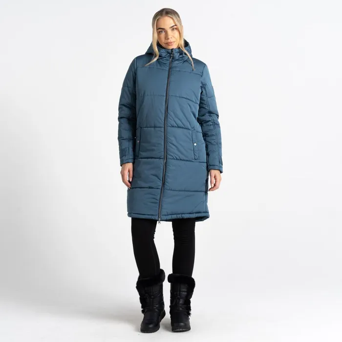 Dare 2b Insulated Jackets Reputable Ii Mid Length Padded Jacket Orion Grey 8211 Women