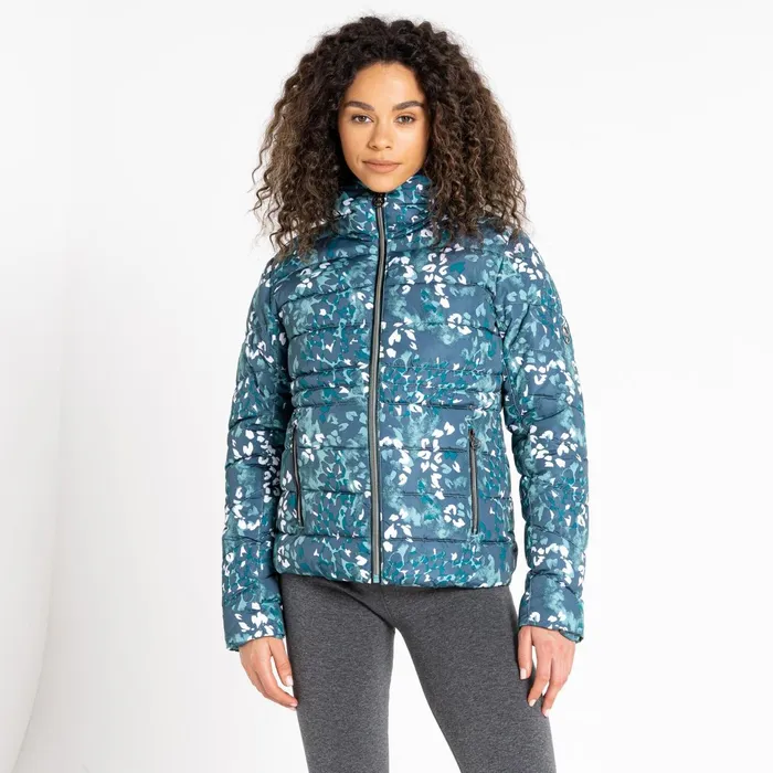 Dare 2b Insulated Jackets Reputable Ii Puffer Jacket Canton Green Animal Print 8211 Women Dare 2b Insulated Jackets Reputable Ii Puffer Jacket Canton Green Animal Print 8211 Women