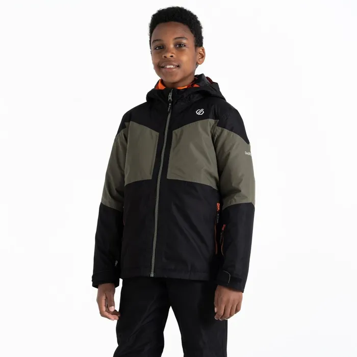Dare 2b Insulated Jackets Slush Ski Jacket Black Lichen Green 8211 Kids
