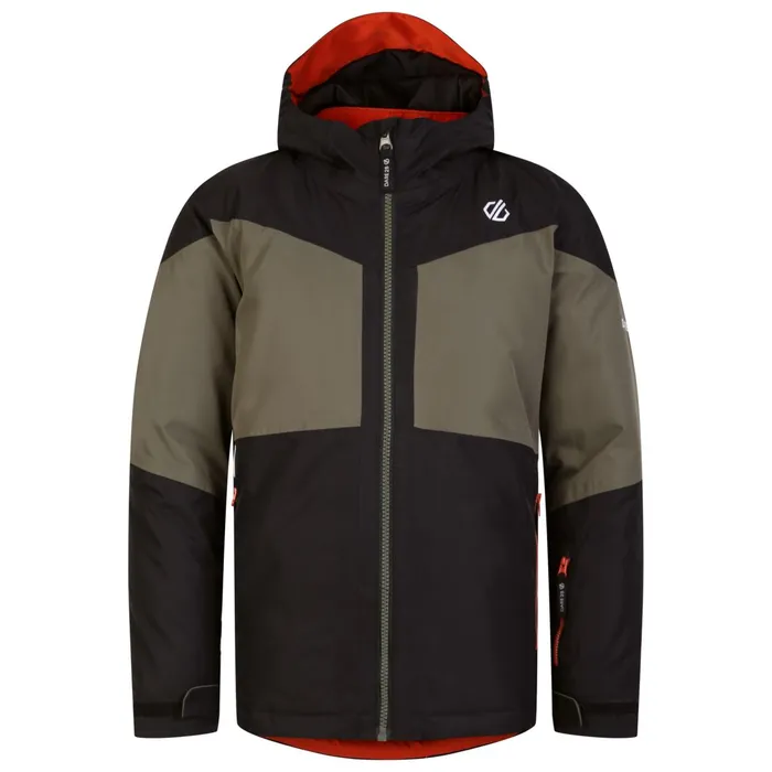 Dare 2b Insulated Jackets Slush Ski Jacket Black Lichen Green 8211 Kids