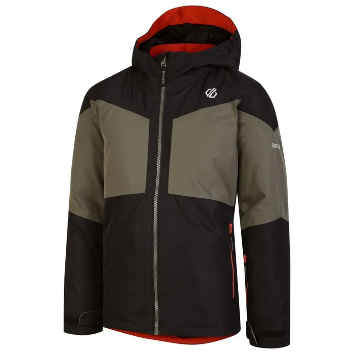 Dare 2b Insulated Jackets Slush Ski Jacket Black Lichen Green 8211 Kids