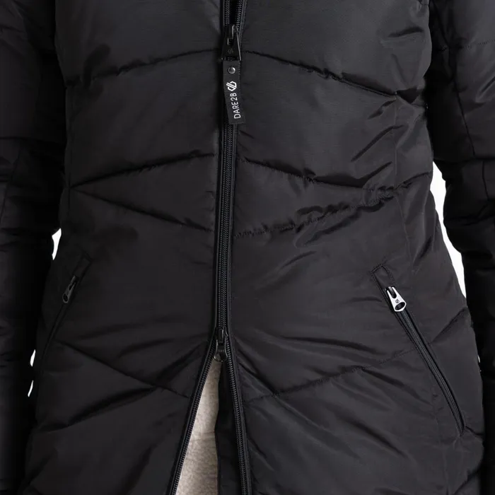 Dare 2b Insulated Jackets Striking Iii Mid Length Padded Jacket Black 8211 Women