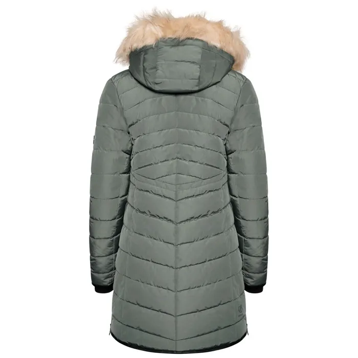Dare 2b Insulated Jackets Striking Iii Mid Length Padded Jacket Duck Green 8211 Women