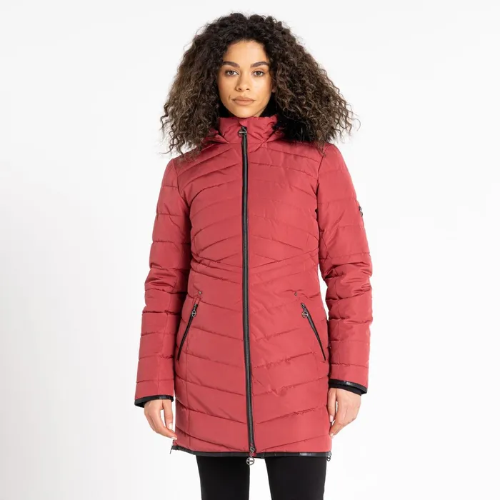 Dare 2b Insulated Jackets Striking Iii Mid Length Padded Jacket Earth Rose 8211 Women Dare 2b Insulated Jackets Striking Iii Mid Length Padded Jacket Earth Rose 8211 Women