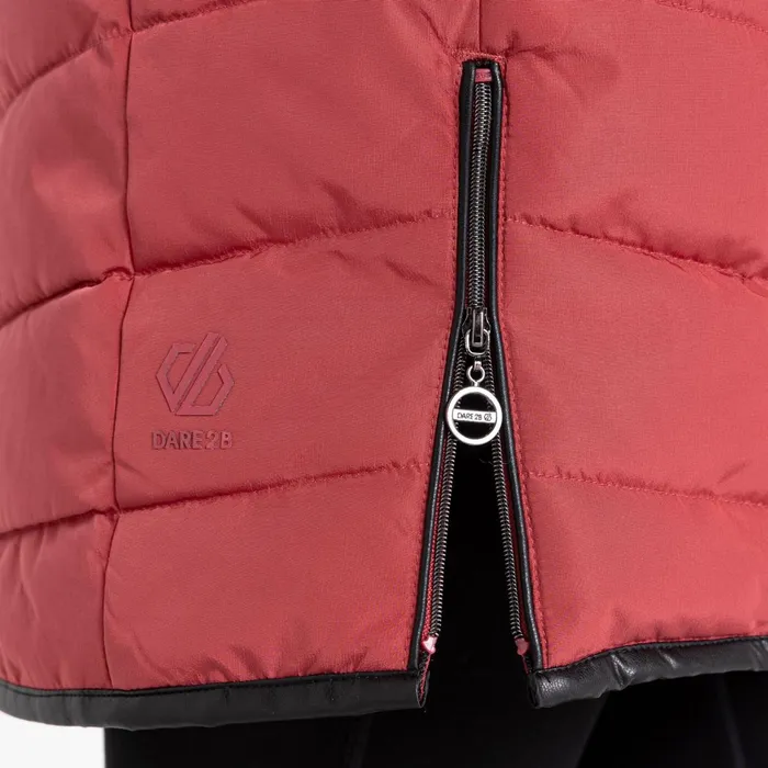 Dare 2b Insulated Jackets Striking Iii Mid Length Padded Jacket Earth Rose 8211 Women