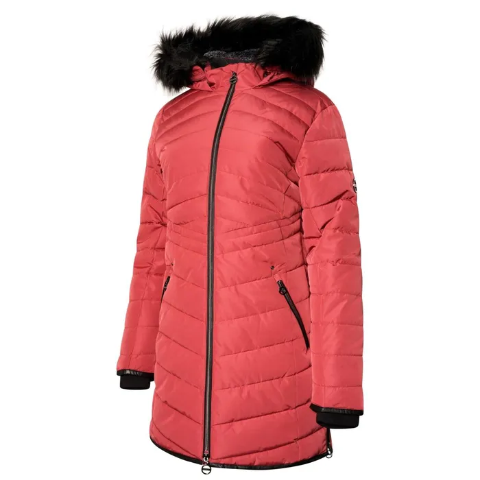 Dare 2b Insulated Jackets Striking Iii Mid Length Padded Jacket Earth Rose 8211 Women