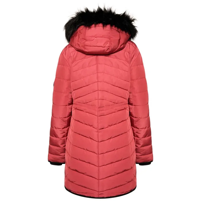 Dare 2b Insulated Jackets Striking Iii Mid Length Padded Jacket Earth Rose 8211 Women