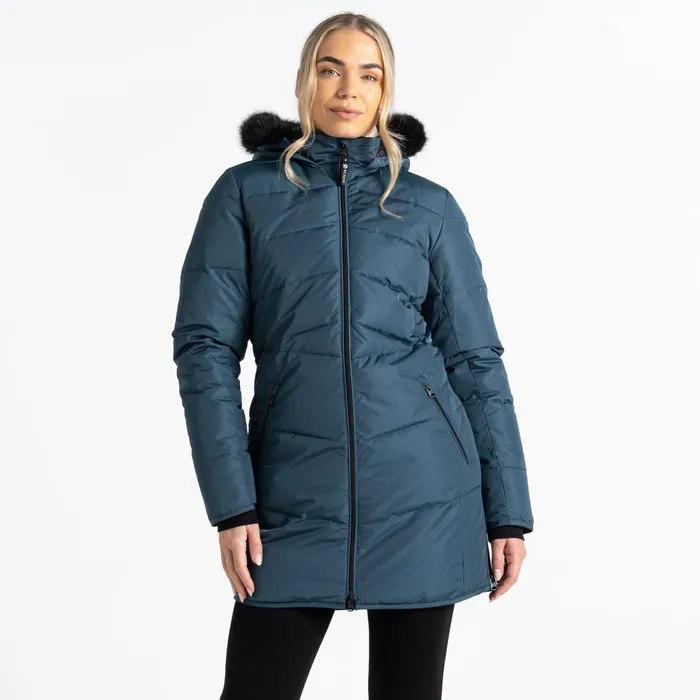 Dare 2b Insulated Jackets Striking Iii Mid Length Padded Jacket Orion Grey 8211 Women Dare 2b Insulated Jackets Striking Iii Mid Length Padded Jacket Orion Grey 8211 Women