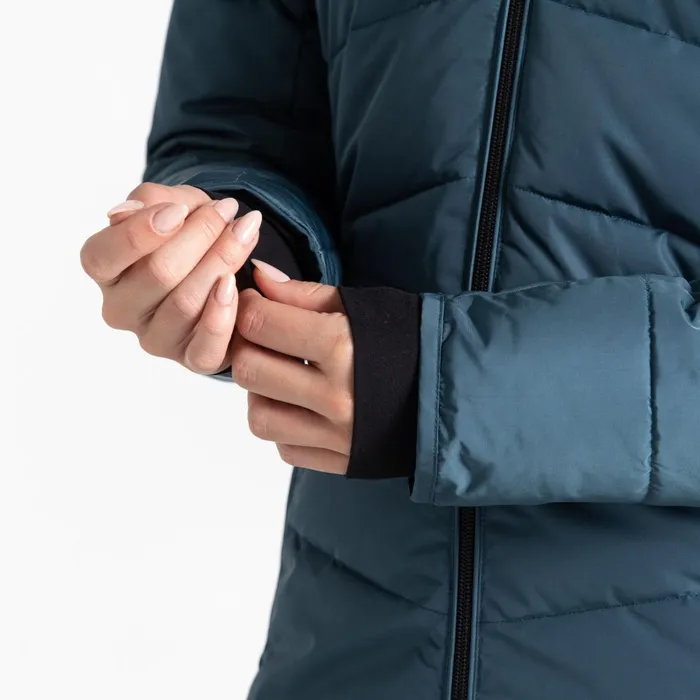Dare 2b Insulated Jackets Striking Iii Mid Length Padded Jacket Orion Grey 8211 Women
