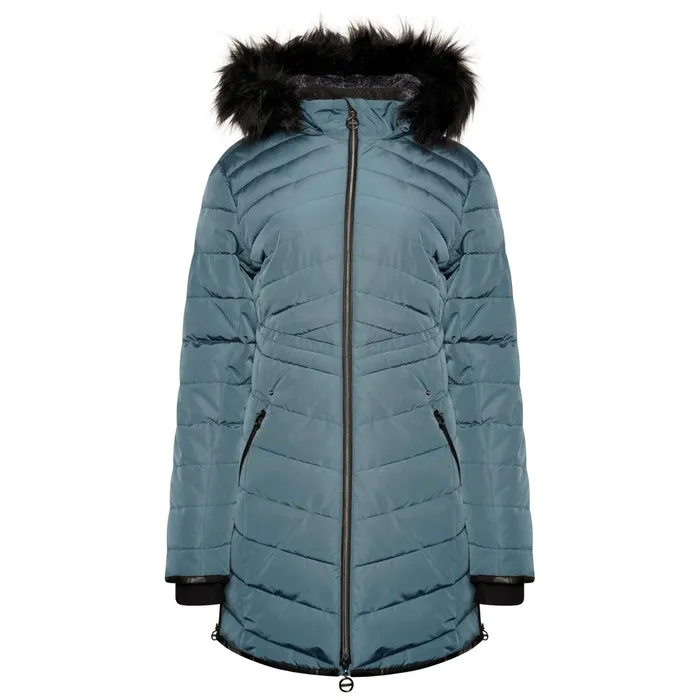 Dare 2b Insulated Jackets Striking Iii Mid Length Padded Jacket Orion Grey 8211 Women